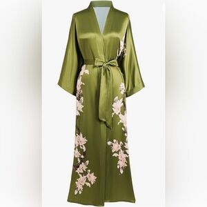 Babeyond Kimono Robe - Long Floral Satin Sleepwear - NEW WITH TAGS